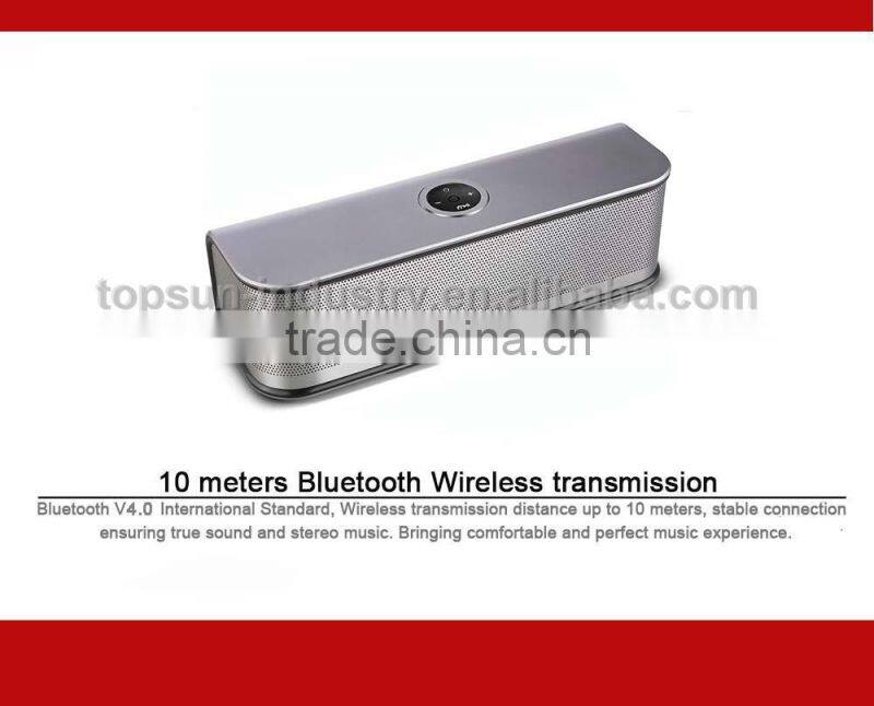 Unique Design! Super Bass HIFI Best Stereo Bluetooth 2015 Speakers With 10W*2 Output, 2000mAh Battery