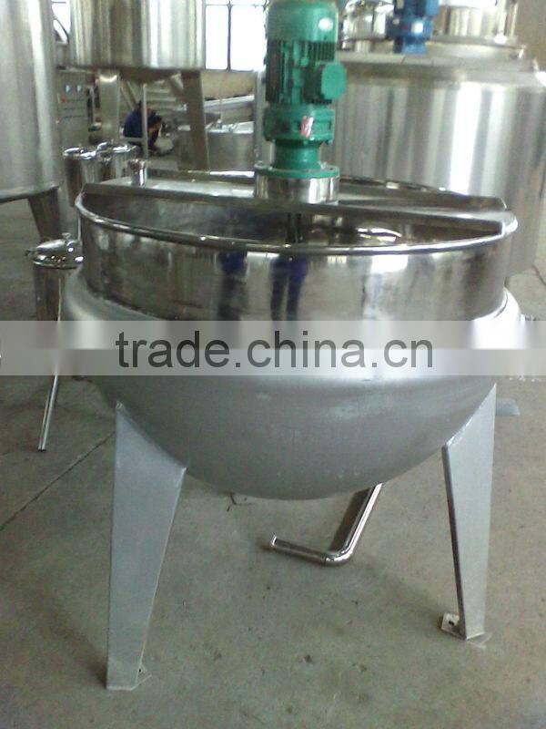 Jacketed industrial steam kettle