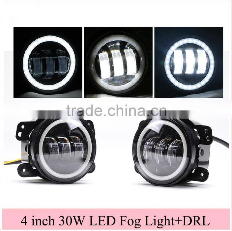 4 inch led fog light /Driving Auxiliary headLamp with DRL t for Jee-p Wrangle-r Dodge Magnum Journey Chrysler 300 PT Cruiser