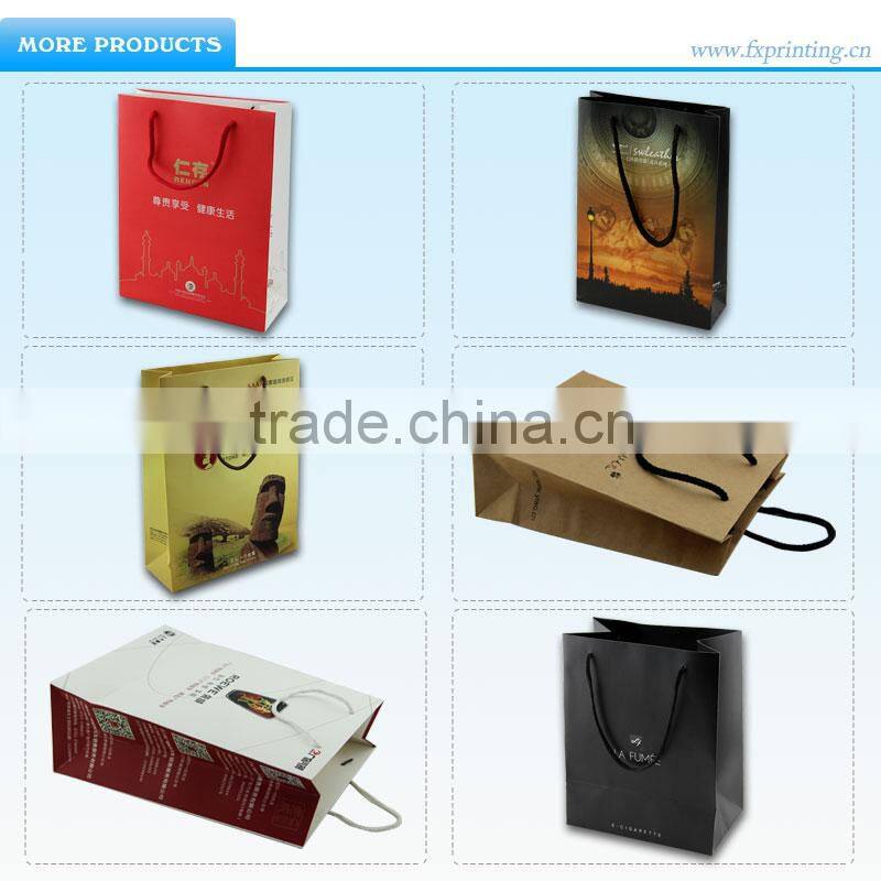 Wholesale Printing Brown Kraft Paper Bags Prices for Wine Packaging