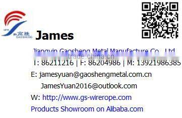 3mm/6mm-diameter steel wire towing cable