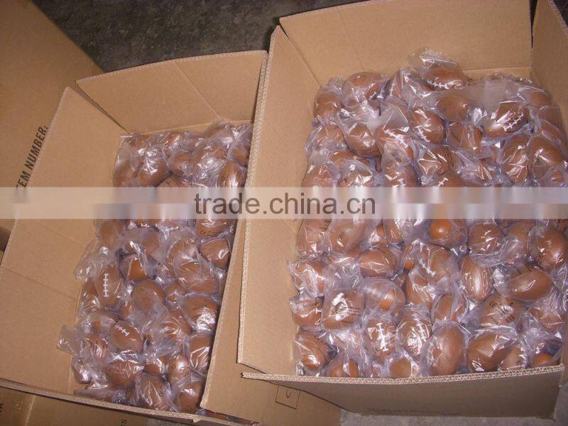 Promotional football shape PU antistress ball