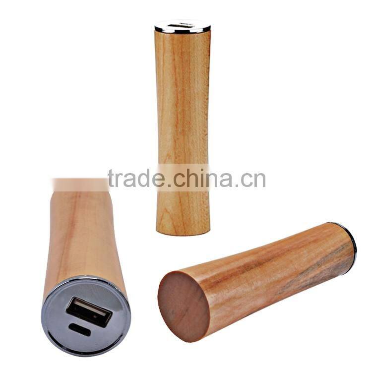2016 hot selling wooden power bank portable mobile 2200mAh