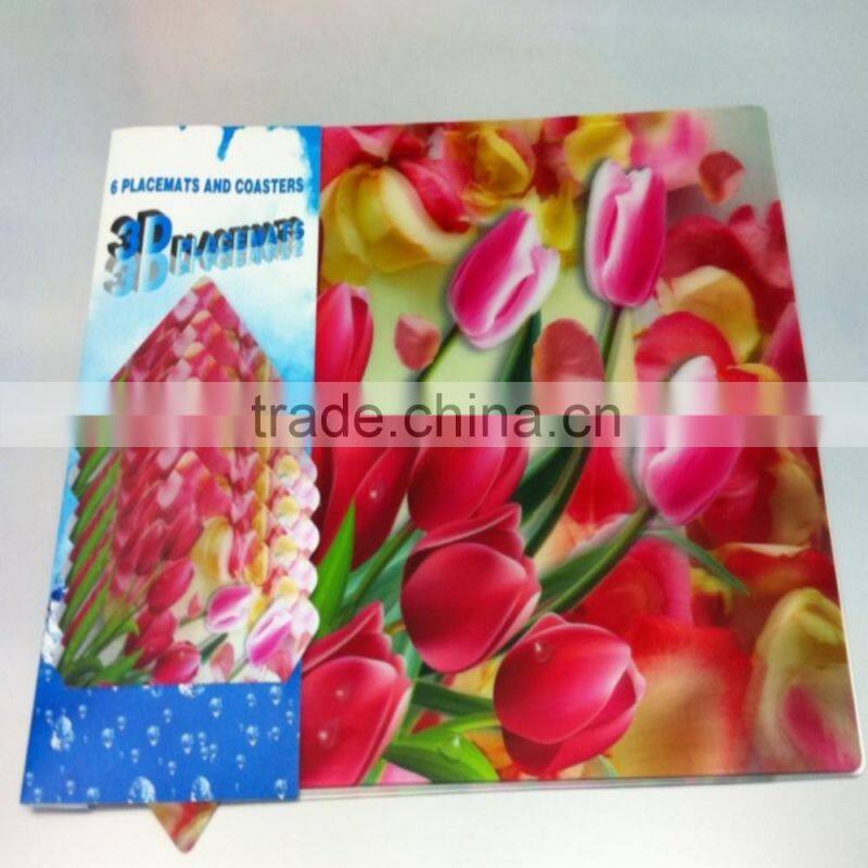 water-proof colorful printing pp placemat