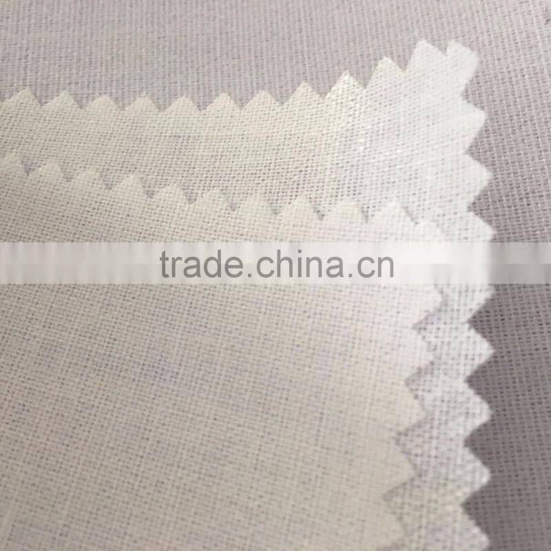 100% cotton shirt collar fusing interlining C/C4262S woven interlining