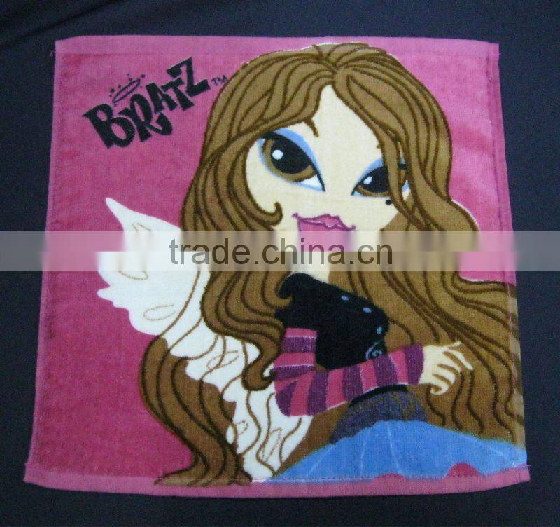 Yarn-dyed velour printed set towel for bath