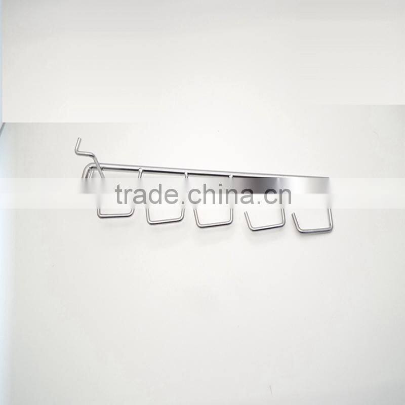 Supermarket beaded hooks single prong pegboard hook for tools