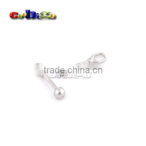 28*6.5mm Metal Zipper Pull Tap Zinc Alloy Silver Nickle Plated For DIY Zipper Sliders #FLQ164-S