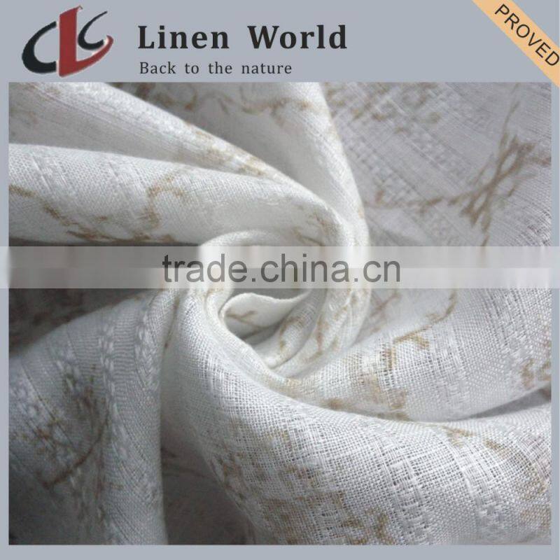 20s*14s High Quality Printed Linen Viscose Interwoven Fabric