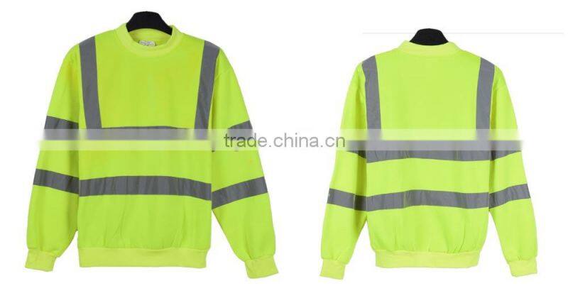 cheap wholesale long sleeve safety reflective work uniform shirt with custom imprint