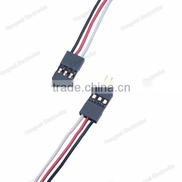 Customized BBL2 2.54mm pitch 3 pin connector crimp UL3135 silicone wire aeromodelling wire harness