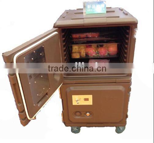 Rotomolded produced Electric heat food tanks charged warming food cabinet