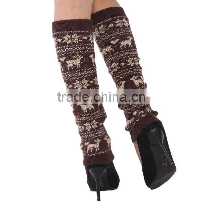 winter fashion collection! women leg warmer-Christmas deer