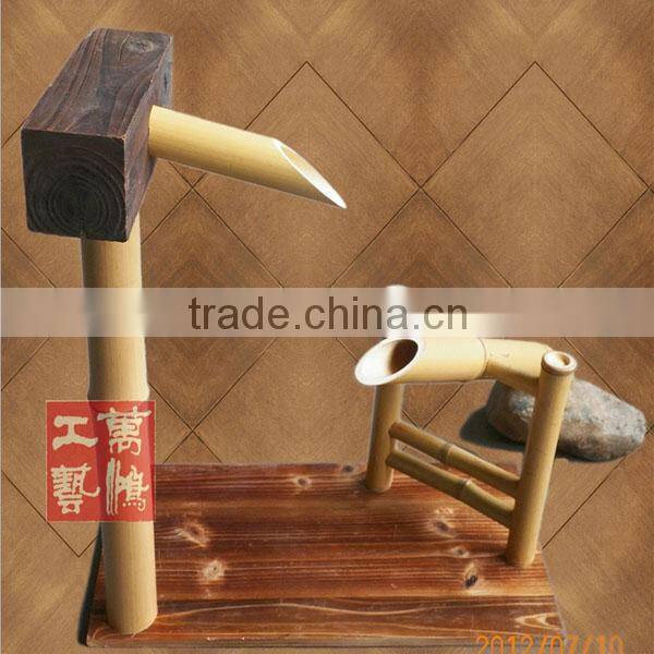 [Wanhong natural decorative gardening Manually bamboo water / frightened deer / garden courtyard bamboo products can be customiz