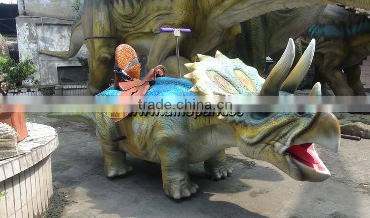 HLT walking triceratops dinosaur Kids ride
