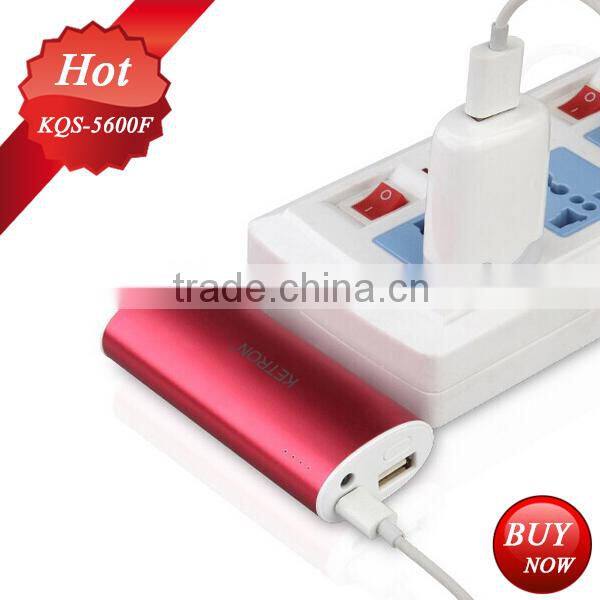 Feminine dual output portable led indicator power bank external battery