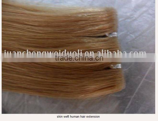 double drawn double sided skin weft remy hair human hair extension