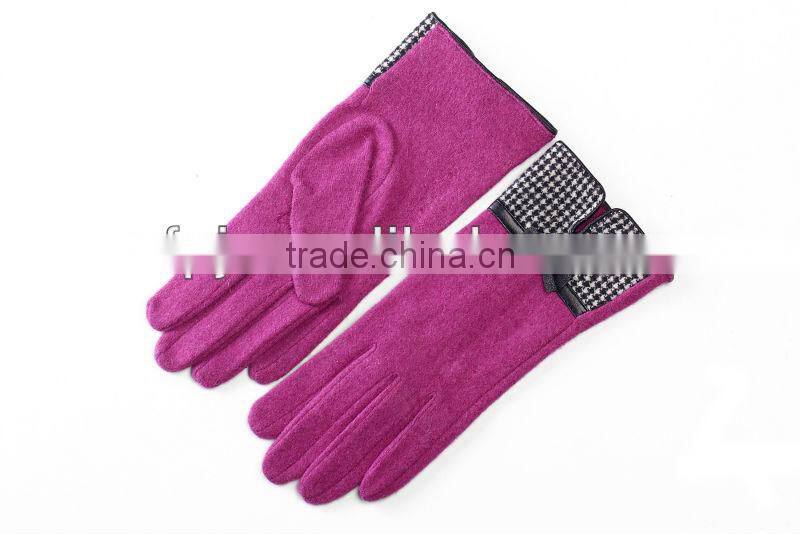 ZF3005 Genuine Cheap Wool Lady dress Fashion Gloves