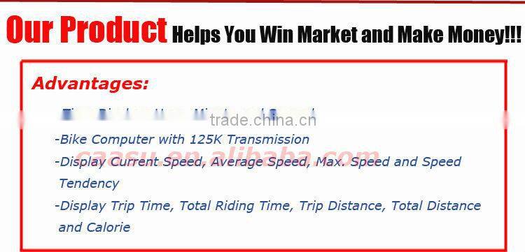 wireless bike speed meter waterproof LCD Backlight from China BSCI factory