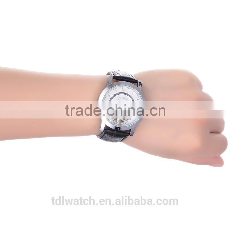 Automatic Mechanical Genuine Leather Luxury Men Hand Watch