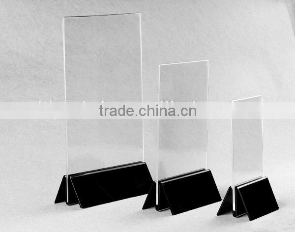 Acrylic Advertising Paper Display Rack Countertop Display Stand