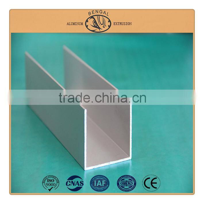 Brightly Anodizing Finish Aluminum Profile for Glass Price as per Kg