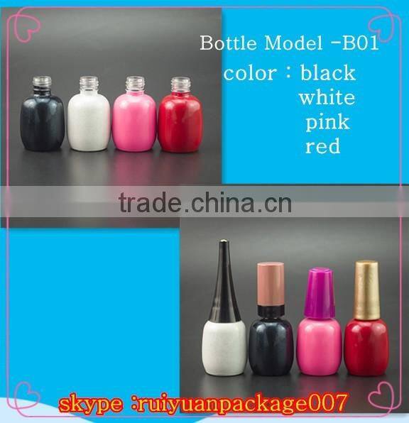 hot sale 13ml clear empty glass nail polish vial