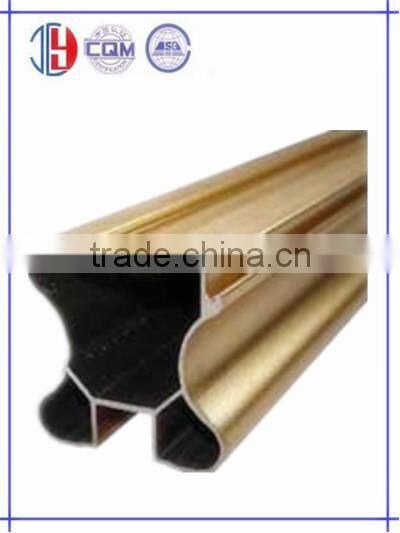 Wood Color Side Stile Aluminium Profile For Sliding Door