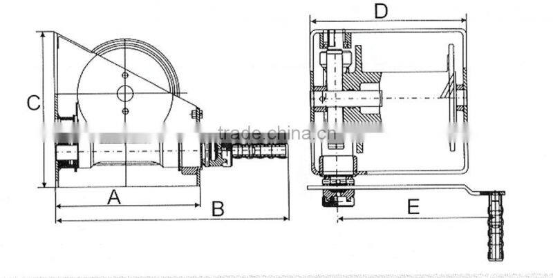 industrial winch H type