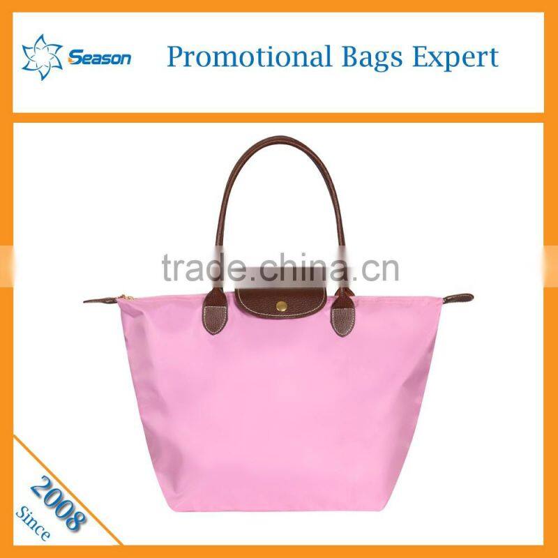 Wholesale reusable shopping bags nylon foldable shopping bag