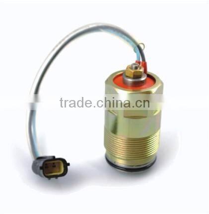 excavator SK200-6 K3V112 black plug hydraulic solenoid valve