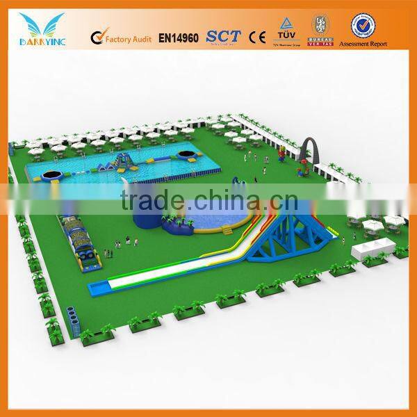 Cheap inflatable water theme park, 2014 newly factory design for adult water game