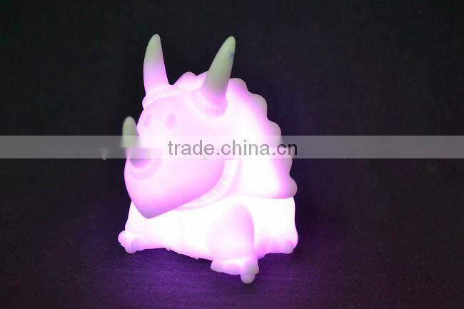 Electronic lamp automatic color changed night light LED dinosaur