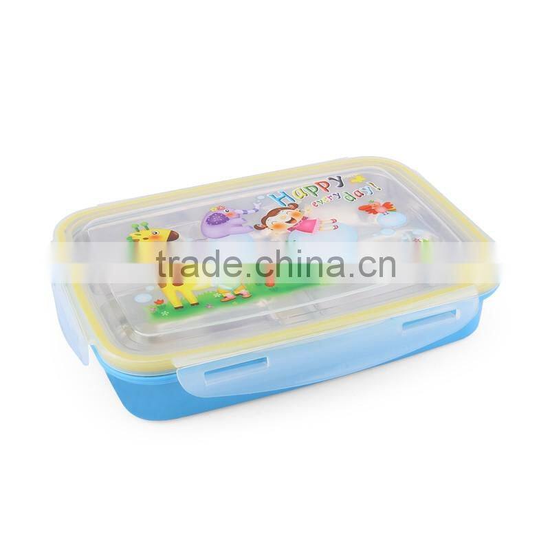 5 compartment stainless steel hot bento lunch box