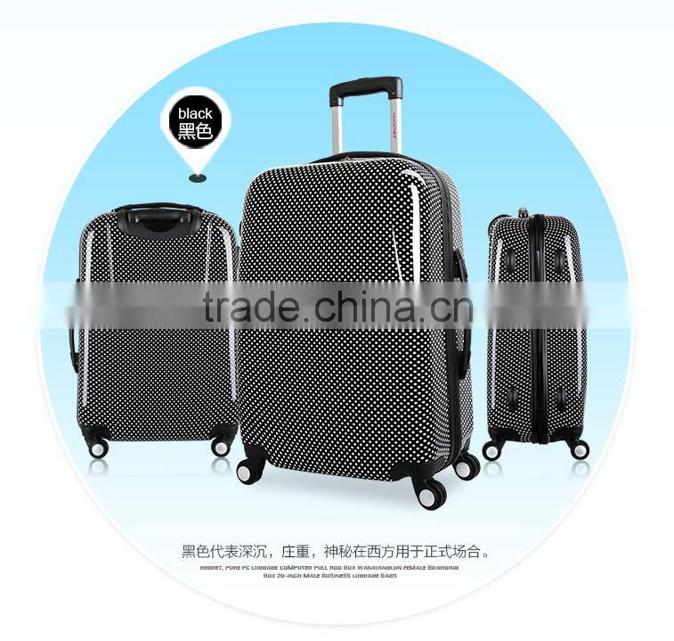 ABS+PC travel luggage with full zipper,connecting the case body luggage trolley bags