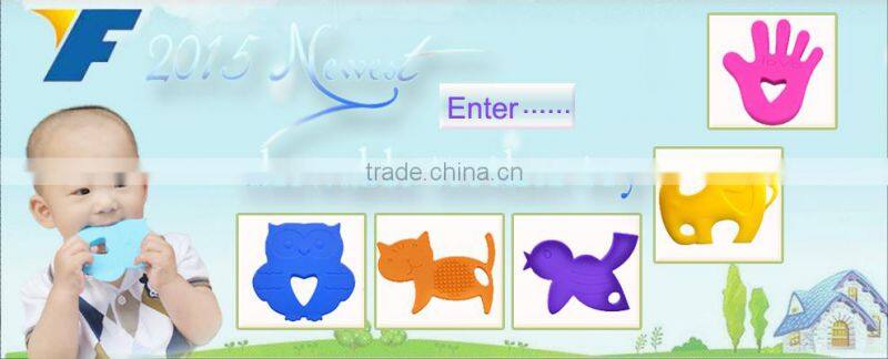 silicone baby teething toys /Baby jigsaw toys/silicone teether necklace
