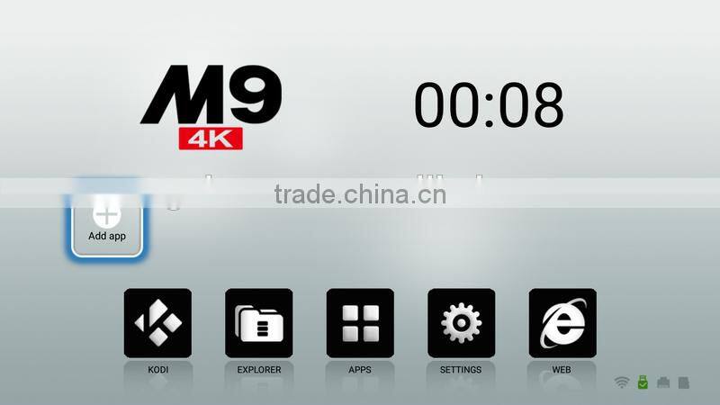 Factory Private mold Quad-core Android 5.1 smart TV BOX bluetooth 4.0 S905 4K 2.4G wifi ROM 8G TV box