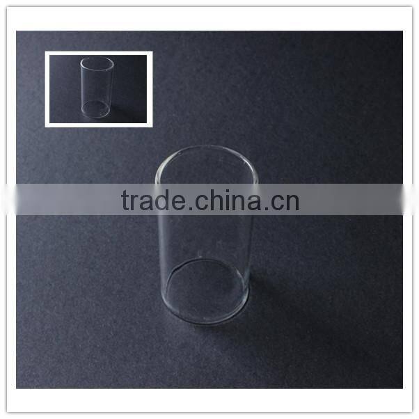 lighting glassware clear promotional transparent high borosilicate 3.3 two ends open hollow glass tube for lighting