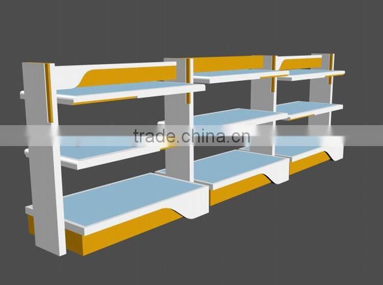 High quality fancy wood shoes shop decoration design