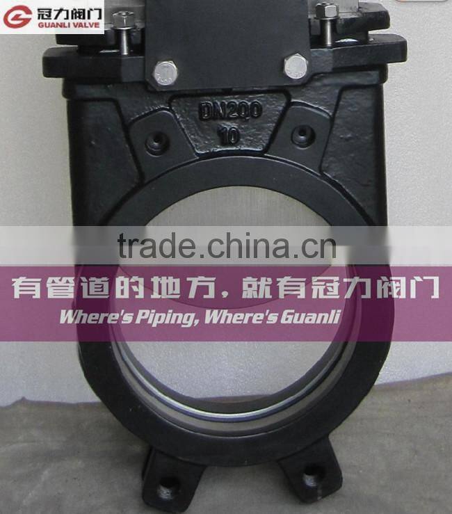 Stainless steel or Ductile iron Bi directional Manual Knife Gate Valve