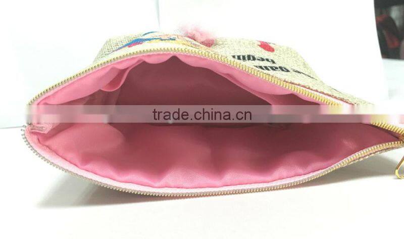 2015 New design COTTON&LINEN unique coin purse key bag