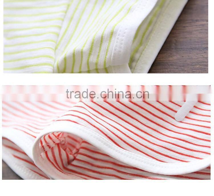 Factory Price Summer Popular Soft Cotton Number 7 Printing Stripes Clothing Sets for Children
