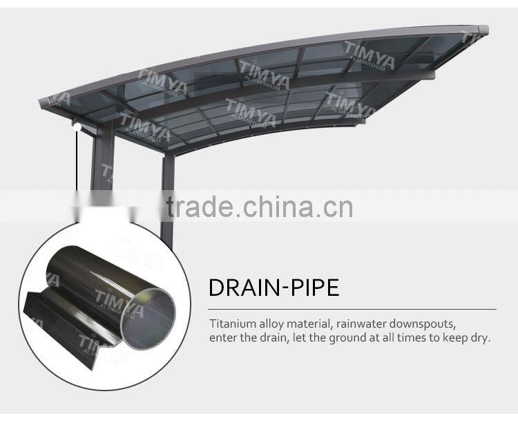 Aluminum Double Carport Single design