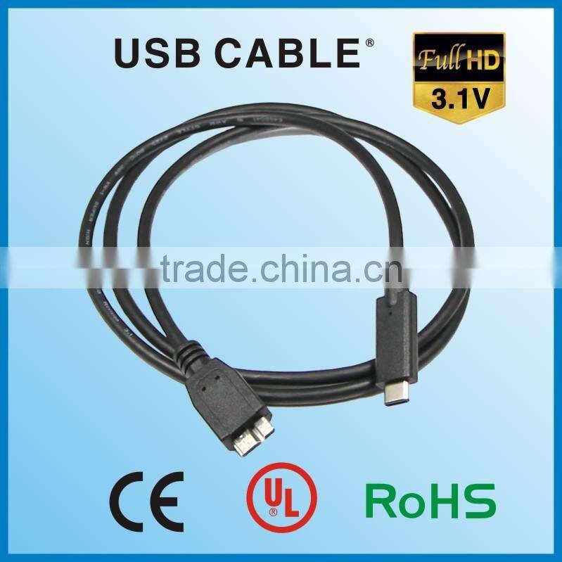 USB 3.1 Type C male to USB 3.0 Micro B Male Cable