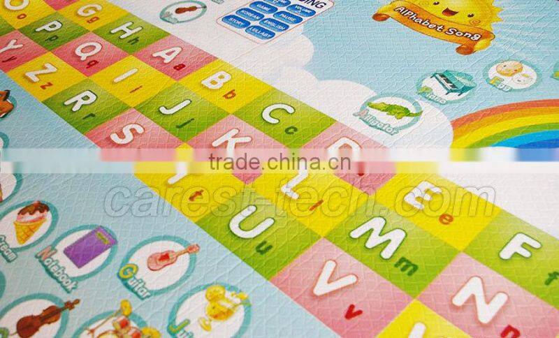 Multifunctional interactive audio platmat with talking pen for children