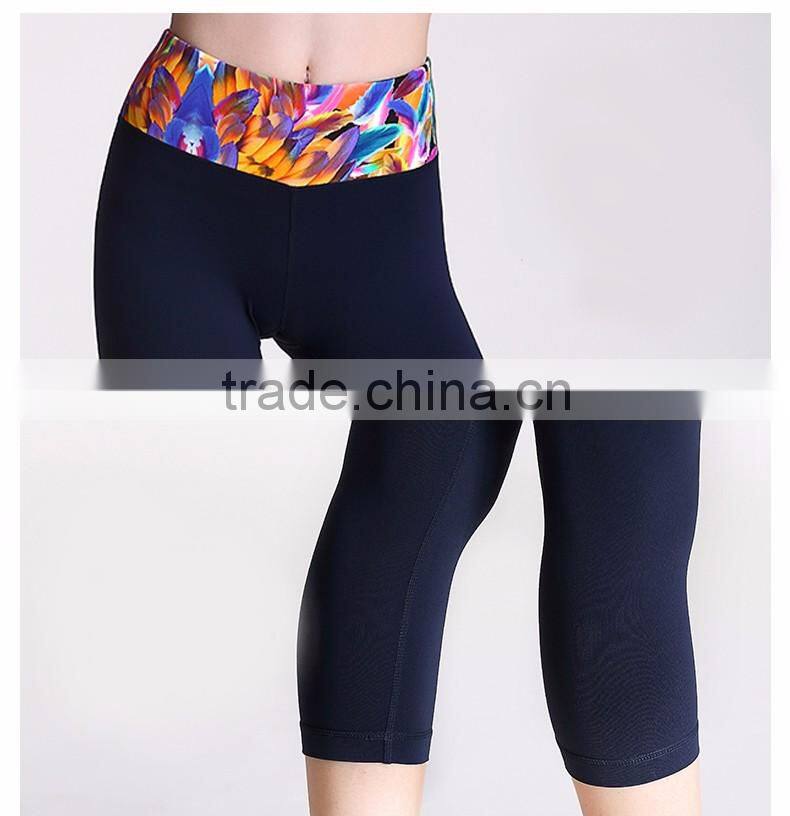 wholesales 2016 new design women clothing fitness leggings yoga pants/custom design women trousers