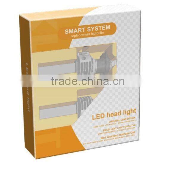 Smart System High Power Fanless H1 H4 H7 H11 H13 9005 9007 auto led headlight / Led Headlamp Car 9004