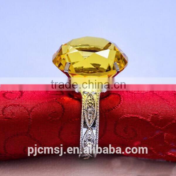 Wholesale Novel Crystal Diamond Napkin Ring for decoration