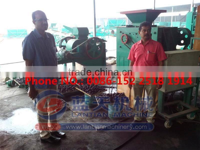 Lantian Brand high quality bbq briquetting machine roller press coal charcoal briquette machine