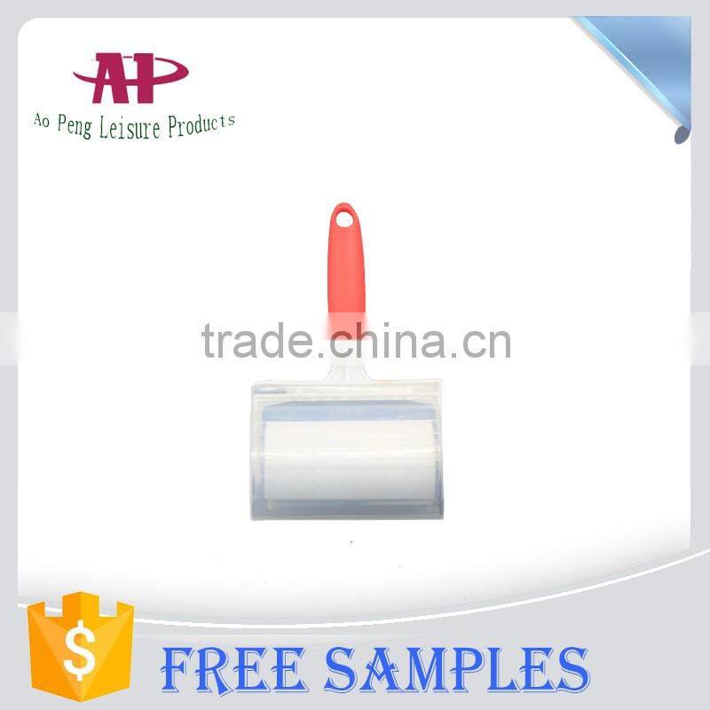 Red colour handle cleaning roller brush